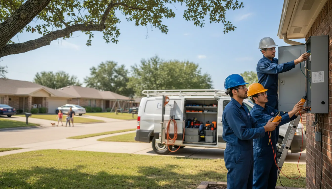 Certified electrician providing emergency electrical services in Rockledge, GA